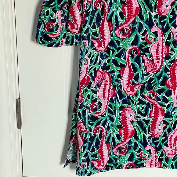 Talbots Seahorse Flounce Sleeve Cover-Up/Multicolor 29714 - Picture 10 of 14